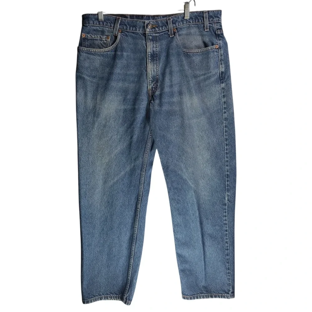VTG 1998 Levis 550 Relaxed Fit Jeans Mens 38x30 Blue Denim 00550-0216
